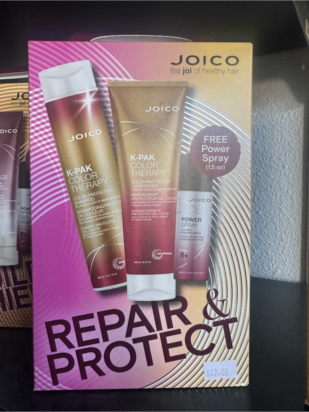 Joico K-PAK Color Therapy Repair & Protect Set - Pink & Gold Accents